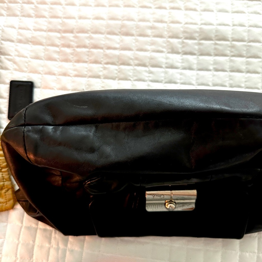 Black Leather Coach Bag - Picture 2 of 10